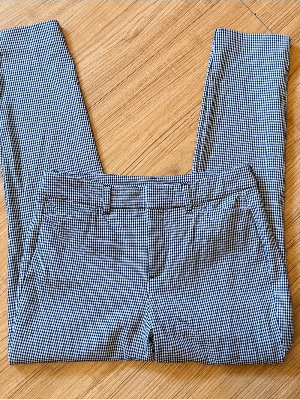 Old Navy Black & White Gingham Skinny Pants